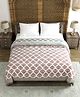 Blocks Of India Double Bed Rajai - Grey
