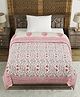Blocks Of India Single Bed Rajai - Pink