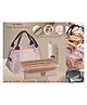 YAMAMA Lunch Box Happy Munching 3 in 1 Lunch Box With Bag And Bottle Modern Design Portable Lunch Box 1100 ml  (Pack of 1 - Multicolor)