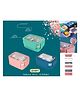 YAMAMA Insulated Lunch Box Sakura Fuji Lunch Box Double Layer Stainless Steel Lunch Box Portable Lunch Box 1300 ml  (Pack of 1  Color May Vary)