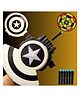AKN TOYS Shield Shooter with 6 Foam Darts, Transforming Shield Shooter with Light Civil War Blaster Gun with Target for Kids - COLOR MAY VARY