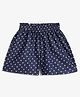 Campana 100% Cotton Heart Printed Shorts - Denim Blue