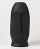 Cheeni Mitti Ceramic Face Vase - Black