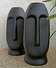 Cheeni Mitti Ceramic Face Vase - Set of 2