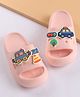 Oh! Pair Slip On  Clogs with Car Applique - Pink
