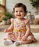 Babyoye Female Cotton Lycra Frocks with Bloomer/Short White 6-9m
