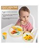 Uniquebuyin Eco Friendly Bamboo Fiber Dinner Set 5 Pcs Tableware Crockery Set - Multicolor