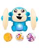 UNIQUEBUYIN Tumbling Monkey Electric Musical Toy With Voice Control Sensor Light Music And Banana Rotating Arm Sound Battery Operated  Fun and Engaging Play Activity for Toddlers (Color May Vary )