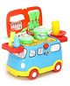 Mamma Mia 2 in 1 Role Play Kitchen Vehicle Set of 21 - Multicolour
