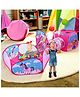 BabyGo Unicorn Theme Portable Kids 3 In1 Tunnel Playhouse Ball Pool Ball Pit Foldable Tunnel Ball Pool Outdoor Tent House (Balls not Included) - Multicolor