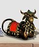 Shree Kala Home Decor Dokra Art Brass NANDI Statue Antique Look Small