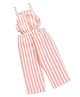 M'andy Sleeveless Abstract Printed Jumpsuit - Orange