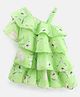M'andy One Shoulder Floral Printed Dress - Green