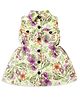 M'andy Sleeveless Floral Printed Dress - Green & Purple
