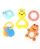 Bliss Kids Animal Shaped Rattles Set of 5 Pieces - Color & Design May Vary
