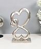 De Maison Decor  Silver Family Heart Sculpture Showpiece
