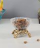 De Maison Decor Four Legged Aristocrat's Glass Bowl