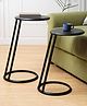 De Maison Decor Slanted Nesting Tables - Raw Black PC Finish