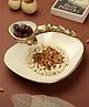 De Maison Decor Stones Serving war Ivory enamle Chip & Dip Platter