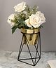 De Maison Decor Triad Pot Stand in Gold & Black