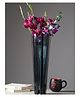 De Maison Decor Allure  Radiant Metal Hue Vase Blue