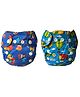 Dumbledo Newborn All-in-One Leak Proof Reusable Cloth Diaper Pack of 2 - Multicolor