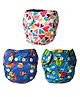 Dumbledo Newborn All-in-One Leak Proof Reusable Cloth Diaper Pack of 3 - Multicolor