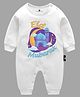 The Peppy Tend Eid Theme Full Sleeves Eid Mubarak Text Printed Romper - White