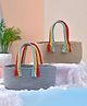 Masu Living Boho Rainbow Basket Set of 2 Brown and Grey