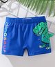 Kookie Kids Swimming Trunk with Dino & Text Print - Blue