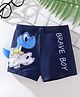 Kookie Kids Swimming Trunks  With Dino Print - Navy