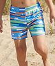 Pine Kids Striped Swimming Trunk - Blue