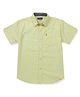 GINI & JONY Cotton Woven Half Sleeves Solid Colour Shirt - Yellow
