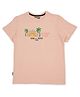 GINI & JONY Cotton Half Sleeves T-Shirt Sun Print - Pink