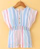 ORRIGANY Sleeveless Striped Jumpsuit - Peach