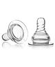 Babyhug Slow Flow Silicone Nipples Pack of 2 - Transparent