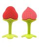 LuvLittle Baby Silicone Peach and Strawberry Tree Teether - Multicolour