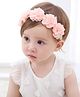 Ziory Floral Detailed Headband - Peach