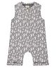Turtledove London Cotton Knit Sleeveless Dungaree With Star Print - Grey