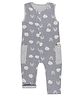 Turtledove London Cotton Knit Sleeveless Dungaree With Rainbow Print - Blue