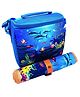 Echo Boomers Ocean Print Insulated Tiffin Lunch Bag & Rolled Dinning TableMat Combo Set