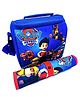 Echo Boomers Paws Print Insulated Tiffin Lunch Bag & Rolled Dinning TableMat Combo Set