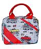 Echo Boomers Cars Print Insulated Tiffin Lunch Bags for Kids with Multi Zipper Pockets (Pack of 1)
