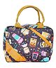 Echo Boomers Tea Print Insulated Tiffin Lunch Bags for Kids with Multi Zipper Pockets (Pack of 1)