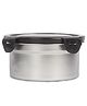 Femora Lunch Box High Steel Round Airtight Storage Container with Lock Lid - 550 ml / 18 Oz