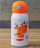 Femora Kids Elk Design Hot & Cold Thermosteel Water Bottle Stainless Steel Bottle with Bag Orange-  550 ml