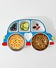 Car Shaped  Section Plate - Blue