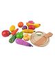 NESTA TOYS - Wooden Vegetable and Fruit Toy Set (15 Pcs)