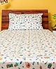 Zookeeper  Ribbons and Flowers Sheet and Shams Set-FITTED SHEET SINGLE  Multicolour