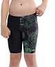 Speedo Above Knee Length Printed Swimming Trunk  - Navy Blue